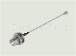  FME(M) S/T Bulkhead Plug / 1.32mm / U.FL , L=100mm                                                                                                                                                                                                                                                                                                                                                                                                                                                                                                                                                                                                                                                                                                                                                                              
