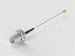  FME(M) S/T Bulkhead Plug / 1.13mm / IPEX , L=104mm                                                                                                                                                                                                                                                                                                                                                                                                                                                                                                                                                                                                                                                                                                                                                                              