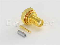  SMA(F) S/T Bulkhead Jack With O-Ring  For RG-178                                                                                                                                                                                                                                                                                                                                                                                                                                                                                                                                                                                                                                                                                                                                                                                