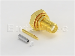  SMA(F) S/T R/P Bulkhead Jack With O-Ring For 1.48mm                                                                                                                                                                                                                                                                                                                                                                                                                                                                                                                                                                                                                                                                                                                                                                             
