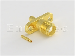  SMA(F) S/T Jack With Panel 2-Hole SQ. Flange For .047 Semi-Rigid/Flexible                                                                                                                                                                                                                                                                                                                                                                                                                                                                                                                                                                                                                                                                                                                                                       