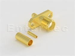  SMA(F) S/T Jack With Panel 2-Hole SQ. Flange For RG-174/316                                                                                                                                                                                                                                                                                                                                                                                                                                                                                                                                                                                                                                                                                                                                                                     