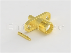  SMA(F) S/T R/P Jack With Panel 2-Hole SQ. Flange For .047 Semi-Rigid/Flexible                                                                                                                                                                                                                                                                                                                                                                                                                                                                                                                                                                                                                                                                                                                                                   