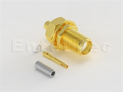  SMA(F) S/T Bulkhead Jack For 1.48mm                                                                                                                                                                                                                                                                                                                                                                                                                                                                                                                                                                                                                                                                                                                                                                                             