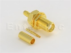  SMA(F) S/T Bulkhead Jack For RG-174/316                                                                                                                                                                                                                                                                                                                                                                                                                                                                                                                                                                                                                                                                                                                                                                                         