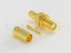  SMA(F) S/T R/P Bulkhead Jack For RG-142/223/400                                                                                                                                                                                                                                                                                                                                                                                                                                                                                                                                                                                                                                                                                                                                                                                 