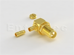  SMA(F) R/A R/P Bulkhead Jack For 0.81mm                                                                                                                                                                                                                                                                                                                                                                                                                                                                                                                                                                                                                                                                                                                                                                                         