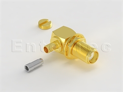  SMA(F) R/A Bulkhead Jack For 1.48mm                                                                                                                                                                                                                                                                                                                                                                                                                                                                                                                                                                                                                                                                                                                                                                                             