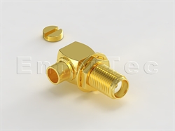  SMA(F) R/A Bulkhead Jack For .141 Semi-Rigid/Flexible/RG-402                                                                                                                                                                                                                                                                                                                                                                                                                                                                                                                                                                                                                                                                                                                                                                    