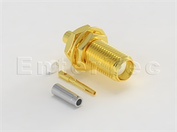  SMA(F) S/T Bulkhead Jack For 1.32mm                                                                                                                                                                                                                                                                                                                                                                                                                                                                                                                                                                                                                                                                                                                                                                                             