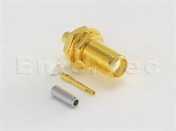  SMA(F) S/T Bulkhead Jack For RG-178                                                                                                                                                                                                                                                                                                                                                                                                                                                                                                                                                                                                                                                                                                                                                                                             