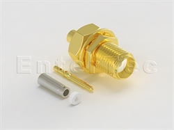  SMA(F) S/T R/P Bulkhead Jack For RG-178                                                                                                                                                                                                                                                                                                                                                                                                                                                                                                                                                                                                                                                                                                                                                                                         