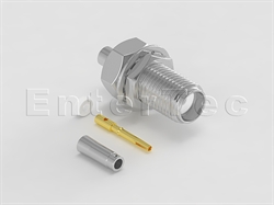  SMA(F) S/T Bulkhead Jack For RG-178                                                                                                                                                                                                                                                                                                                                                                                                                                                                                                                                                                                                                                                                                                                                                                                             