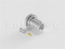  N(F) S/T Bulkhead Jack With O-Ring For .085 Semi-Rigid/Flexible/RG-405(Up to 6GHz)                                                                                                                                                                                                                                                                                                                                                                                                                                                                                                                                                                                                                                                                                                                                              