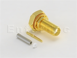  SMA(F) S/T R/P Bulkhead Jack With O-Ring For 0.81mm                                                                                                                                                                                                                                                                                                                                                                                                                                                                                                                                                                                                                                                                                                                                                                             