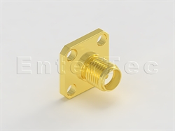  SMA(F) S/T Jack With Panel 4-Hole SQ. Flange For Receptacle                                                                                                                                                                                                                                                                                                                                                                                                                                                                                                                                                                                                                                                                                                                                                                     