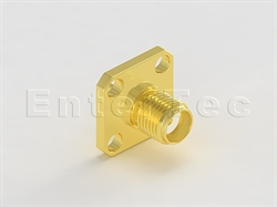  SMA(F) S/T Jack With Panel 4-Hole SQ. Flange For Receptacle                                                                                                                                                                                                                                                                                                                                                                                                                                                                                                                                                                                                                                                                                                                                                                     