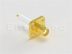  SMA(F) S/T Jack With Panel 4-Hole SQ. Flange For Receptacle                                                                                                                                                                                                                                                                                                                                                                                                                                                                                                                                                                                                                                                                                                                                                                     