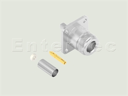  N(F) S/T Jack With Panel 4-Hole SQ. Flange For RG-141/303/LMR-195                                                                                                                                                                                                                                                                                                                                                                                                                                                                                                                                                                                                                                                                                                                                                               
