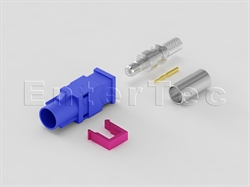  FAKRA SMB(M Contact) S/T Jack For RG-141/303/LMR-195 Code C                                                                                                                                                                                                                                                                                                                                                                                                                                                                                                                                                                                                                                                                                                                                                                     