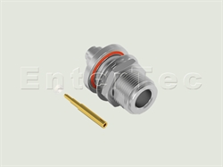  N(F) S/T Bulkhead Jack With O-Ring For .141 Semi-Rigid/Flexible/RG-402                                                                                                                                                                                                                                                                                                                                                                                                                                                                                                                                                                                                                                                                                                                                                          