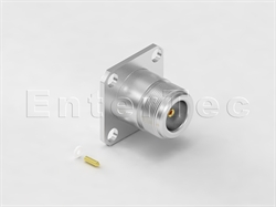  N(F) S/T Jack With Panel 4-Hole SQ. Flange For .085 Semi-Rigid/Flexible/RG-405                                                                                                                                                                                                                                                                                                                                                                                                                                                                                                                                                                                                                                                                                                                                                  