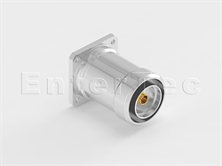  7/16(F) S/T Jack With Panel 4-Hole SQ. Flange For .250 Semi-Rigid/Flexible/RG-401                                                                                                                                                                                                                                                                                                                                                                                                                                                                                                                                                                                                                                                                                                                                               