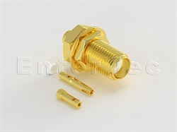  SMA(F) S/T Bulkhead Jack For 1.32mm/1.37mm                                                                                                                                                                                                                                                                                                                                                                                                                                                                                                                                                                                                                                                                                                                                                                                      