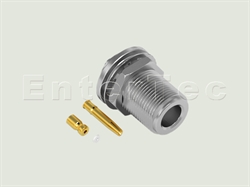  N(F) S/T Bulkhead Jack For 1.32/1.37mm                                                                                                                                                                                                                                                                                                                                                                                                                                                                                                                                                                                                                                                                                                                                                                                          