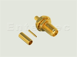  SSMA(F) S/T Bulkhead Jack For RG-174/316                                                                                                                                                                                                                                                                                                                                                                                                                                                                                                                                                                                                                                                                                                                                                                                        