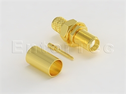  SMA(F) S/T R/P Bulkhead Jack For LMR-240                                                                                                                                                                                                                                                                                                                                                                                                                                                                                                                                                                                                                                                                                                                                                                                        