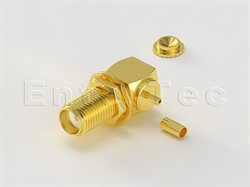  SMA(F) R/A Bulkhead Jack For 1.13mm                                                                                                                                                                                                                                                                                                                                                                                                                                                                                                                                                                                                                                                                                                                                                                                             