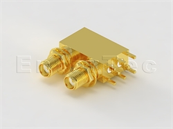  SMA(F) R/A Bulkhead Jack For P.C.B Mount(Stacked Type)                                                                                                                                                                                                                                                                                                                                                                                                                                                                                                                                                                                                                                                                                                                                                                          