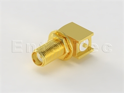  SMA(F) R/A Bulkhead Jack For Top Mount                                                                                                                                                                                                                                                                                                                                                                                                                                                                                                                                                                                                                                                                                                                                                                                          