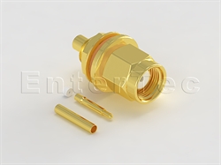  SMA(M) S/T Bulkhead Plug Front Mount With O-Ring For 1.37mm                                                                                                                                                                                                                                                                                                                                                                                                                                                                                                                                                                                                                                                                                                                                                                     