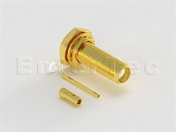  SMA(F) S/T Bulkhead Jack With O-Ring For 1.32mm                                                                                                                                                                                                                                                                                                                                                                                                                                                                                                                                                                                                                                                                                                                                                                                 