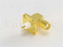  SMA(F) R/A Jack With Panel 4-Hole SQ.Flange For Receptacle                                                                                                                                                                                                                                                                                                                                                                                                                                                                                                                                                                                                                                                                                                                                                                      
