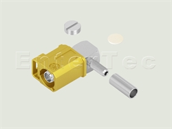  FAKRA SMB(F Contact) R/A Plug For RG-174/316 Code K                                                                                                                                                                                                                                                                                                                                                                                                                                                                                                                                                                                                                                                                                                                                                                             