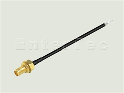  SMA(F) S/T Bulkhead Jack / RG-174 / Strip & Tin, , L=200mm                                                                                                                                                                                                                                                                                                                                                                                                                                                                                                                                                                                                                                                                                                                                                                      