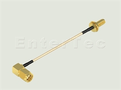  SMA(M) R/A Plug / RG-178 / SMA(F) S/T Bulkhead Jack , L=150mm                                                                                                                                                                                                                                                                                                                                                                                                                                                                                                                                                                                                                                                                                                                                                                   