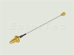  SMC(M Contact) S/T Bulkhead Jack / 1.32mm / IPEX , L=130mm                                                                                                                                                                                                                                                                                                                                                                                                                                                                                                                                                                                                                                                                                                                                                                      