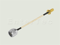  N(M) S/T Plug / RG-178 / SMA(F) S/T Bulkhead Jack , L=1000mm                                                                                                                                                                                                                                                                                                                                                                                                                                                                                                                                                                                                                                                                                                                                                                    