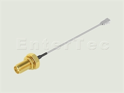  SMA(F) S/T R/P Bulkhead Jack / 1.48mm / H.FL , L=100mm                                                                                                                                                                                                                                                                                                                                                                                                                                                                                                                                                                                                                                                                                                                                                                          