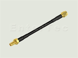  SMA(F) S/T Bulkhead Jack / RG-223 / SMA(M) S/T Plug / With Black Heat Shrink Tube , L=1829mm                                                                                                                                                                                                                                                                                                                                                                                                                                                                                                                                                                                                                                                                                                                                    