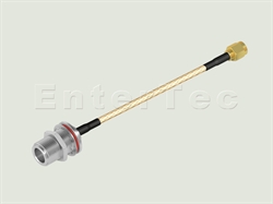  N(F) S/T Bulkhead Jack With O-Ring / RG-316 / SMA(M) S/T R/P Plug , L=180mm                                                                                                                                                                                                                                                                                                                                                                                                                                                                                                                                                                                                                                                                                                                                                     