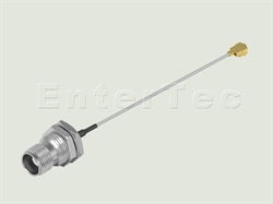  TNC(F) S/T Bulkhead Jack With O-Ring / 1.37mm / IPEX , L=400mm                                                                                                                                                                                                                                                                                                                                                                                                                                                                                                                                                                                                                                                                                                                                                                  