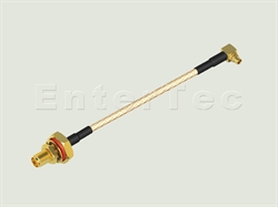  SMA(F) S/T Bulkhead Jack With O-Ring / RG-316 / MMCX(M) R/A Plug , L=105mm                                                                                                                                                                                                                                                                                                                                                                                                                                                                                                                                                                                                                                                                                                                                                      