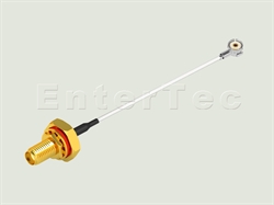  SMA(F) S/T Bulkhead Jack With O-Ring / 0.81mm / Murata MXTK92 , L=40mm                                                                                                                                                                                                                                                                                                                                                                                                                                                                                                                                                                                                                                                                                                                                                          