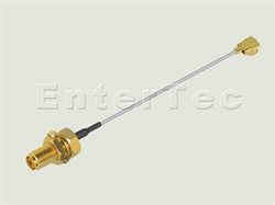  SMA(F) ST Bulkhead Jack / 1.13mm / IPEX , L=150mm                                                                                                                                                                                                                                                                                                                                                                                                                                                                                                                                                                                                                                                                                                                                                                               