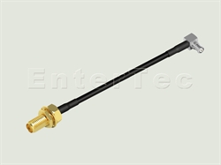  SMA(F) S/T Bulkhead Jack / RG-174 / SMP R/A Jack , L=100mm                                                                                                                                                                                                                                                                                                                                                                                                                                                                                                                                                                                                                                                                                                                                                                      